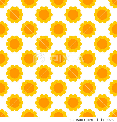 Seamless pattern with orange sun Seamless pattern with orange sun 141442880
