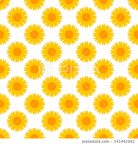 Seamless pattern with orange sun Seamless pattern with orange sun 141442882