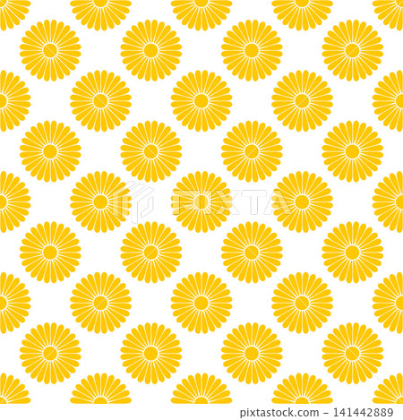 Seamless pattern with orange sun Seamless pattern with orange sun 141442889