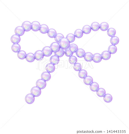 Dreamy and cute aurora-colored holographic 3D icon - Ribbon Dreamy and cute aurora-colored holographic 3D icon - Ribbon 141443335