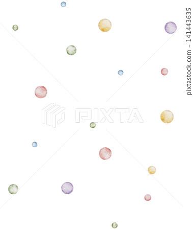 Watercolor colorful confetti seamless pattern with dots. Hand painted festive serpentine background for holiday greeting cards, birthday parties, children's clothing textiles Watercolor colorful confetti seamless pattern with dots. Hand painted festive serpentine background for holiday greeting cards, birthday parties, children's clothing textiles 141443635