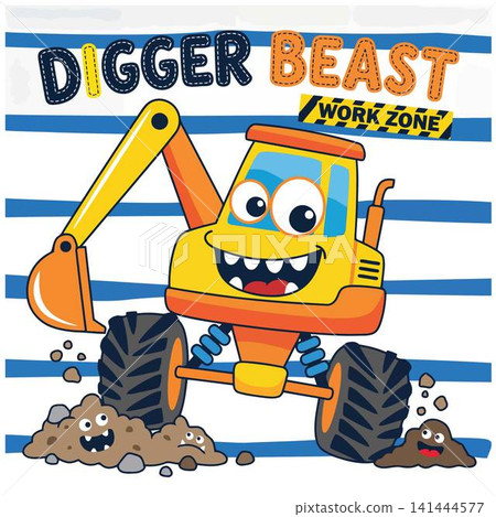 a monster at the construction site a monster at the construction site 141444577