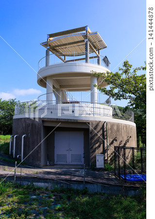 Observation deck at the summit of Nakaoyama Park, Minamata City, Kumamoto Prefecture Observation deck at the summit of Nakaoyama Park, Minamata City, Kumamoto Prefecture 141444878