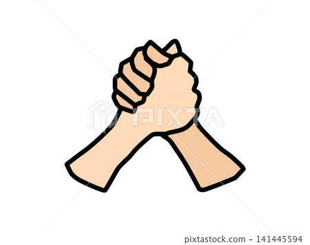 Hands clasped tightly, forming a tag team. Hands clasped tightly, forming a tag team. 141445594