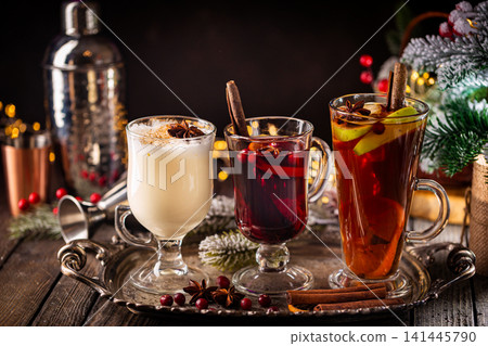Winter alcoholic hot drinks Winter alcoholic hot drinks 141445790