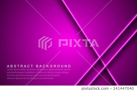 Abstract geometric neon lines. banner pattern background vector illustration Abstract geometric neon lines. banner pattern background vector illustration 141447040