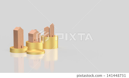 Rising Property Values and Real Estate Investment Growth Concept 3d render. Rising Property Values and Real Estate Investment Growth Concept 3d render. 141448731