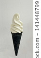 Vanilla soft serve ice cream 141448799