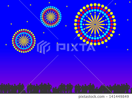 煙火和夜空背景 煙火和夜空背景 141449849