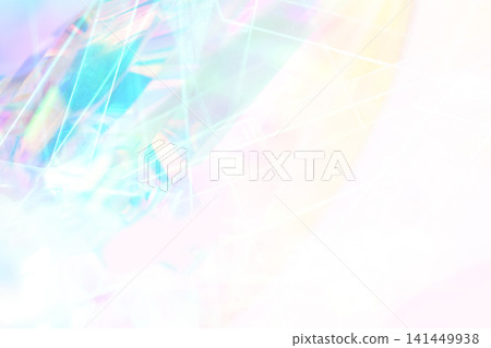 White background, background, copy space, rainbow colors, prism, abstract background, light, pastel colors, margin, crystal, light blue, 141449938