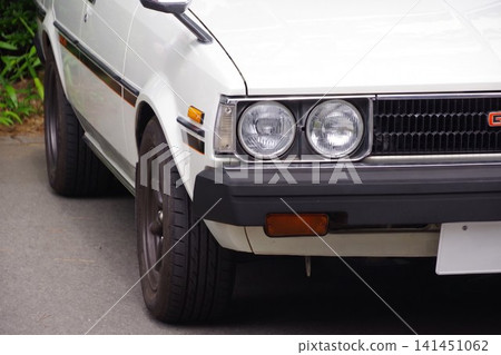 A nostalgic Japanese car: The front mask of the 4th generation Toyota Corolla A nostalgic Japanese car: The front mask of the 4th generation Toyota Corolla 141451062