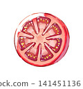 番茄 / 切片 / 夏季 / 夏季蔬菜 / 紅色蔬菜 / 插圖素材 / PNG 素材 141451136