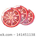 番茄 / 切片 / 夏季 / 夏季蔬菜 / 紅色蔬菜 / 插圖素材 / PNG 素材 141451138