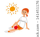 A woman suffered from heatstroke and convulsions while exercising. 141451176