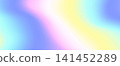 Colourful holographic wavy gradient background. Bright iridescent magic unicorn backdrop. Shiny liquid spectrum texture. Vector colorful pearl hologram bg effect wallpaper for cover, poster, banner 141452289