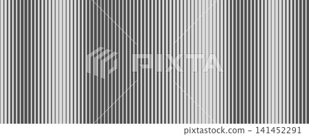 Thin to thick line metal gradation background. Grey striped halftone gradient texture. Repeated parallel strip wallpaper for banner, poster. Vector fade vertical stripe steel backdrop. Doppler concept Thin to thick line metal gradation background. Grey striped halftone gradient texture. Repeated parallel strip wallpaper for banner, poster. Vector fade vertical stripe steel backdrop. Doppler concept 141452291