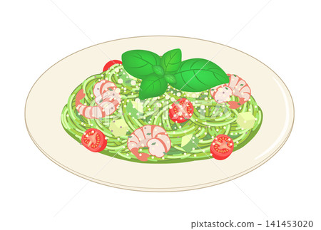 熱那亞義大利麵圖標 熱那亞義大利麵圖標 141453020