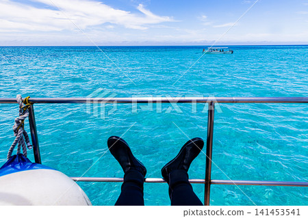 Miyako Island, Yaebise Reef - Blue Sea and Blue Sky 141453541