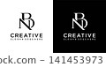 BN or NB initial letter logo design vector 141453973