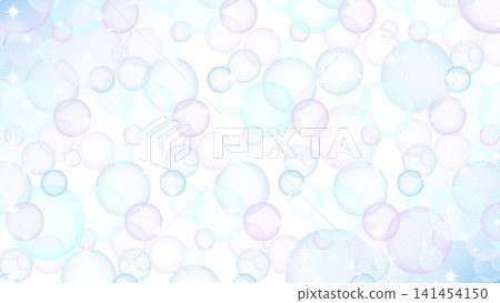 Sparkling soap bubble background, 16:9 141454150