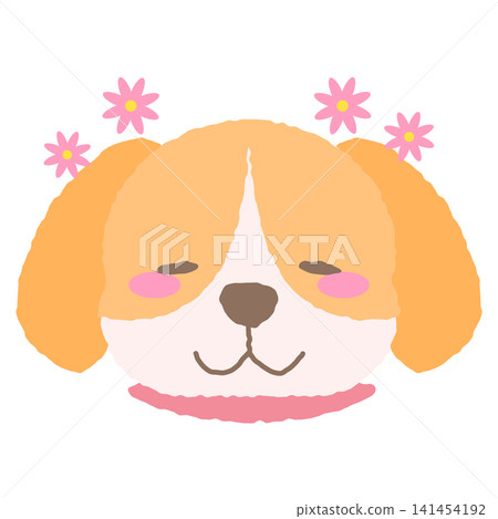 Beagle-like dog expression icon, happy, fluffy, hand-drawn style illustration Beagle-like dog expression icon, happy, fluffy, hand-drawn style illustration 141454192