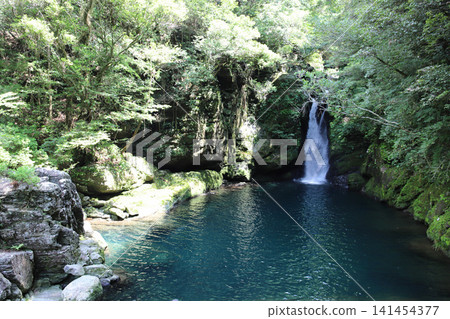 Niko-buchi and the Niyodo Blue waterfall basin in summer (Ino Town, Kochi Prefecture) Niko-buchi and the Niyodo Blue waterfall basin in summer (Ino Town, Kochi Prefecture) 141454377