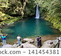 Niko-buchi and the Niyodo Blue waterfall basin in summer (Ino Town, Kochi Prefecture) 141454381
