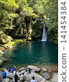 Niko-buchi and the Niyodo Blue waterfall basin in summer (Ino Town, Kochi Prefecture) 141454384