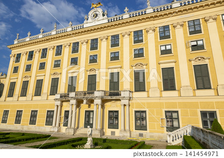 Vienna, Austria - June 15, 2023: Summer Imperial Palace Schoenbrunn Vienna, Austria - June 15, 2023: Summer Imperial Palace Schoenbrunn 141454971