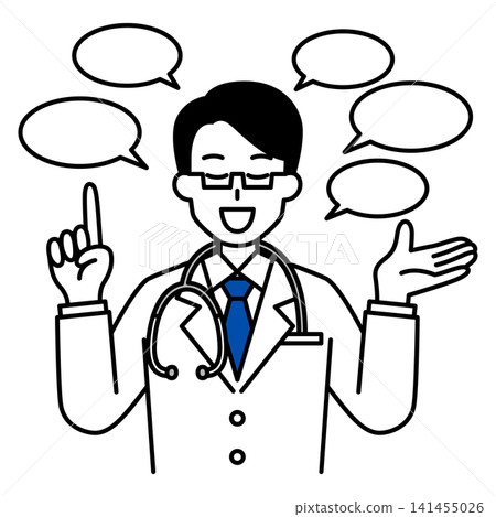 A talkative male doctor 141455026