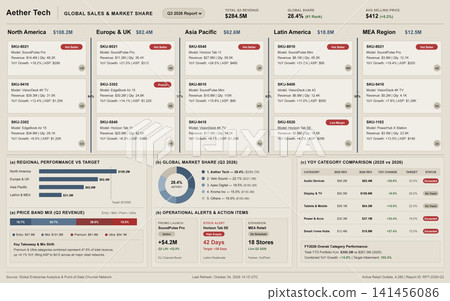 Global Sales and Market Share Business Intelligence Dashboard Report Global Sales and Market Share Business Intelligence Dashboard Report 141456086