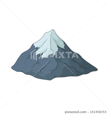 Illustration of Snow Peak Illustration of Snow Peak 141456353