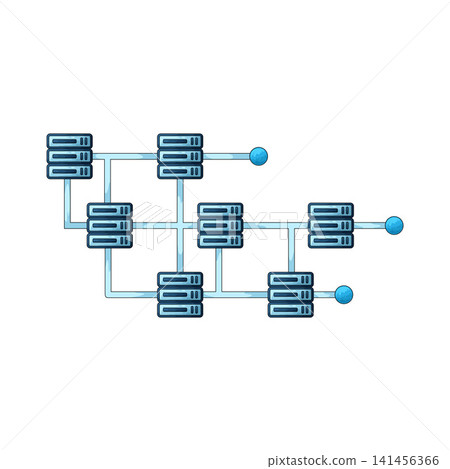 Illustration of Network Grid Illustration of Network Grid 141456366