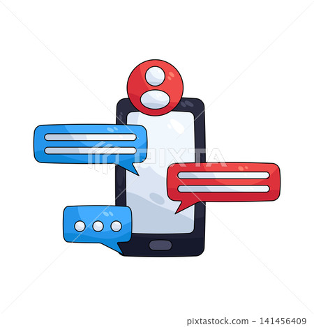 Illustration of live chat Illustration of live chat 141456409