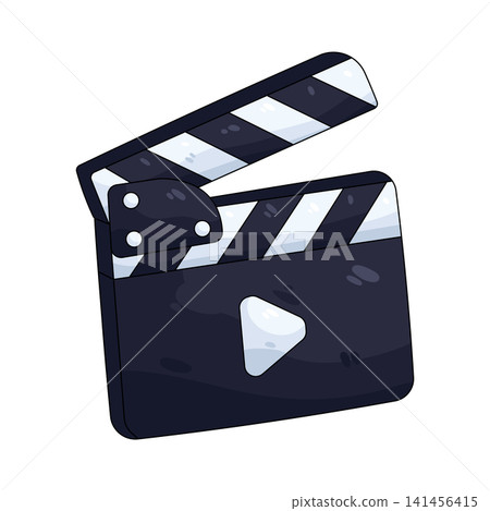 Illustration of clapperboard Illustration of clapperboard 141456415