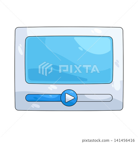 Illustration of media player Illustration of media player 141456416
