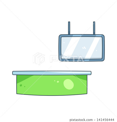 Illustration of news monitor Illustration of news monitor 141456444