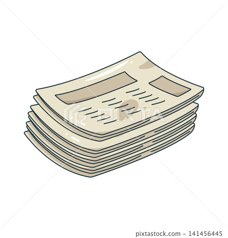 Illustration of newspapers Illustration of newspapers 141456445