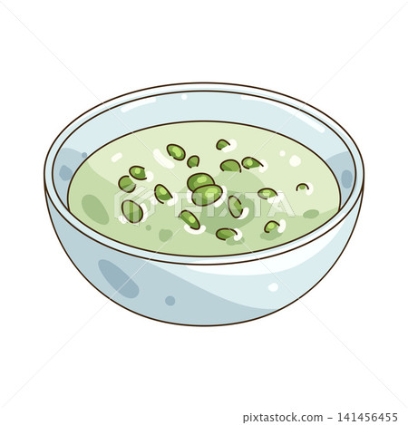 Illustration of bubur kacang hijau Illustration of bubur kacang hijau 141456455