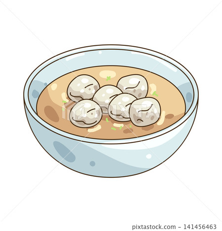 Illustration of bakso Illustration of bakso 141456463