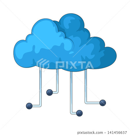 Illustration of cloud Illustration of cloud 141456637