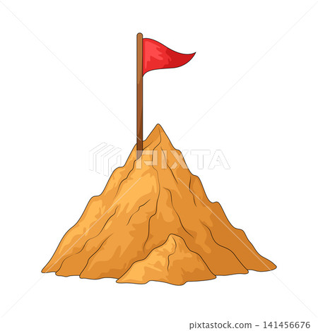 Illustration of Summit Flag Illustration of Summit Flag 141456676