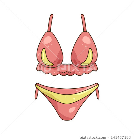 Illustration of bikini Illustration of bikini 141457193
