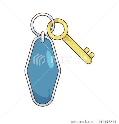 Illustration of hotel key Illustration of hotel key 141457214