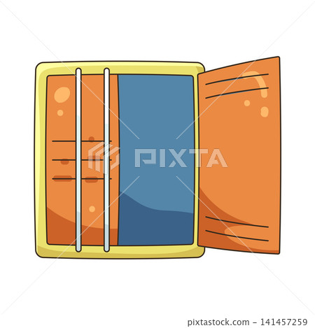 Illustration of cargo container Illustration of cargo container 141457259