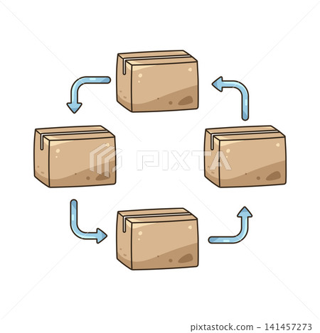 Illustration of order processing Illustration of order processing 141457273