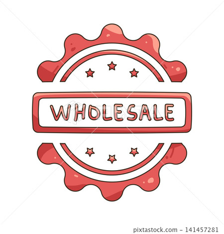 Illustration of wholesale badge Illustration of wholesale badge 141457281