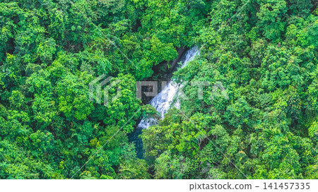 Hong Kong, July 18 2026 waterfall at Sheung Tam Stream. Hong Kong, July 18 2026 waterfall at Sheung Tam Stream. 141457335