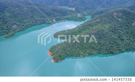 Hong Kong, July 18 2026 view of Tai Tam Reservoir. Hong Kong, July 18 2026 view of Tai Tam Reservoir. 141457338