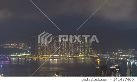 Hong Kong, July 18 2026 Tseung Kwan O bridge. Hong Kong, July 18 2026 Tseung Kwan O bridge. 141457400